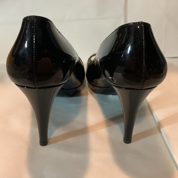 Black Prada open toe pumps - Picture 3 of 6